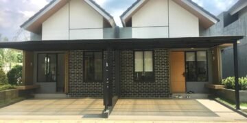 Ilustrasi foto: rumah contoh satu lantai di perumahan Areum Parc, Kemang, Bogor, Jawa Barat.